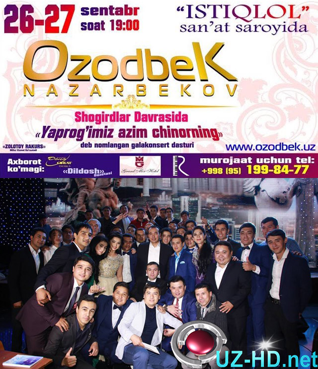 Ozodbek Nazarbekov - Yaprog'imiz azim chinorning (Shogirdlar davrasidagi konsert)